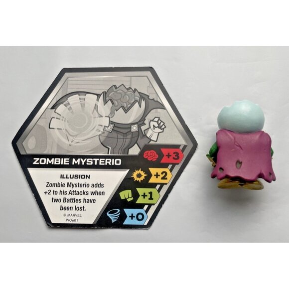 Funko Marvel Battleworld Zombie Mysterio Figure with Card Set Series 1 2020 - Picture 2 of 6